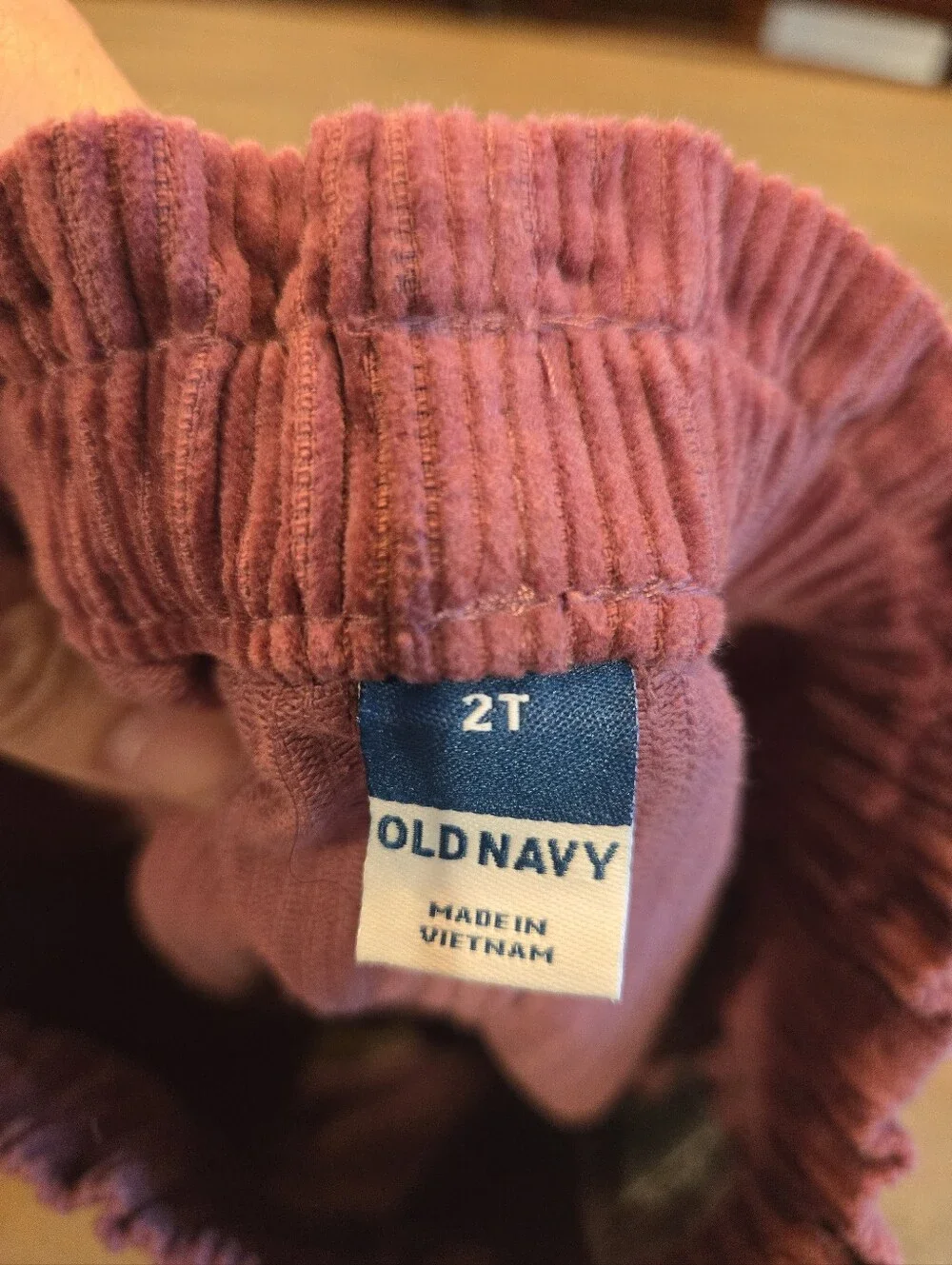 Toddler Girl Corduroy Pocket Mini Skirt in Dusty Rose